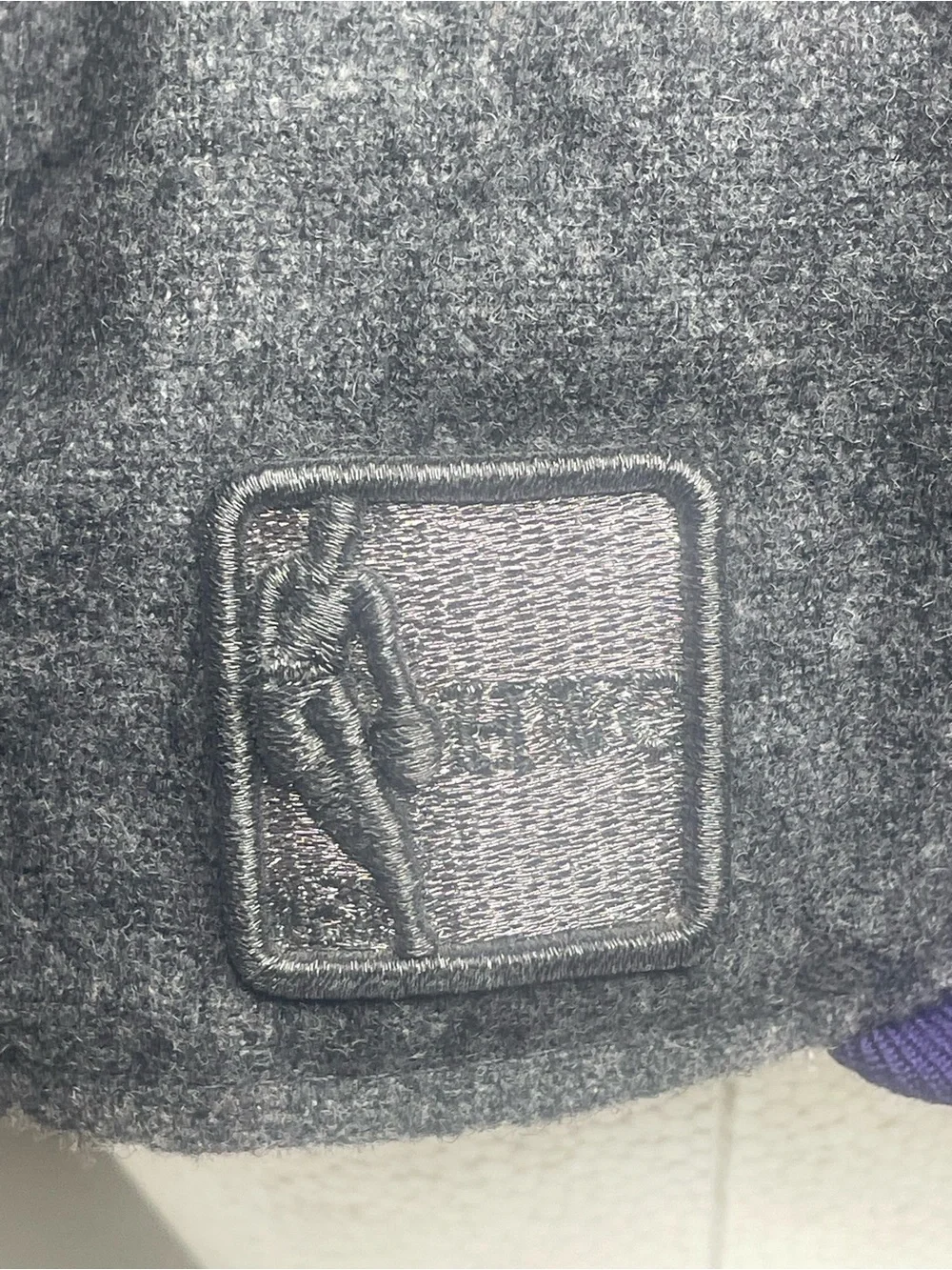 Miami Heat New Era 9Fifty Wool Hat Gray Purple Snapback Hardwood Classic NBA Cap